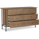 Rene Brown Dresser, 6 Drawer